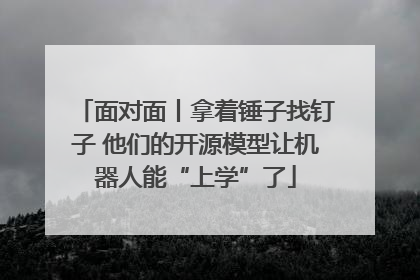 面对面丨拿着锤子找钉子 他们的开源模型让机器人能“上学”了