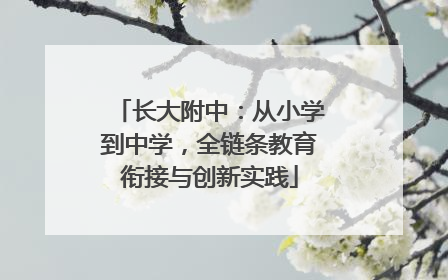 长大附中：从小学到中学，全链条教育衔接与创新实践