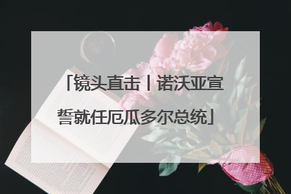 镜头直击丨诺沃亚宣誓就任厄瓜多尔总统