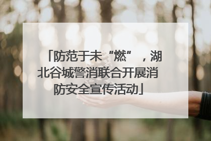 防范于未“燃”，湖北谷城警消联合开展消防安全宣传活动