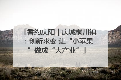 香约庆阳｜庆城桐川镇：创新求变 让“小苹果”做成“大产业”