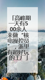 高峰期一天有500余人来做“核电操控员”，浙里有超好玩的工厂