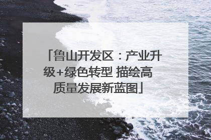 鲁山开发区：产业升级+绿色转型 描绘高质量发展新蓝图