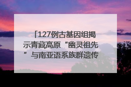 127例古基因组揭示青藏高原“幽灵祖先”与南亚语系族群遗传起源｜封面科考队