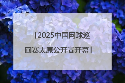 2025中国网球巡回赛太原公开赛开幕
