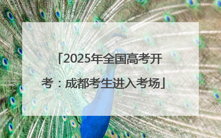 2025年全国高考开考：成都考生进入考场