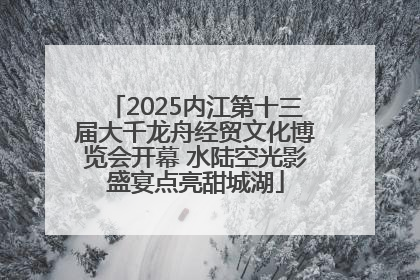 2025内江第十三届大千龙舟经贸文化博览会开幕 水陆空光影盛宴点亮甜城湖