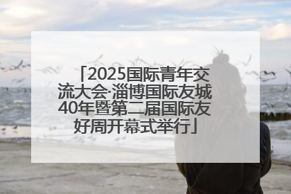 2025国际青年交流大会·淄博国际友城40年暨第二届国际友好周开幕式举行