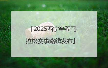 2025西宁半程马拉松赛事路线发布