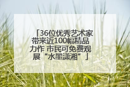36位优秀艺术家带来近100幅精品力作 市民可免费观展“水墨潇湘”