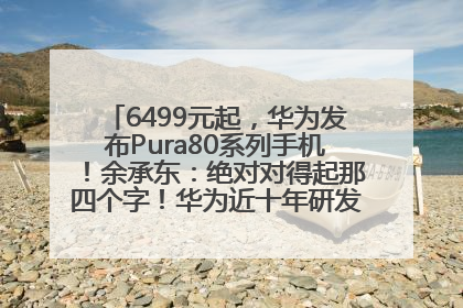 6499元起，华为发布Pura80系列手机！余承东：绝对对得起那四个字！华为近十年研发投入12490亿元