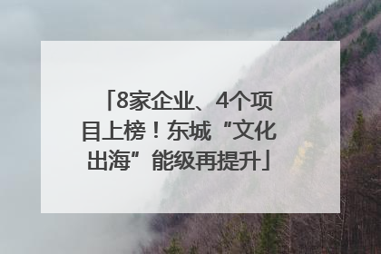 8家企业、4个项目上榜！东城“文化出海”能级再提升