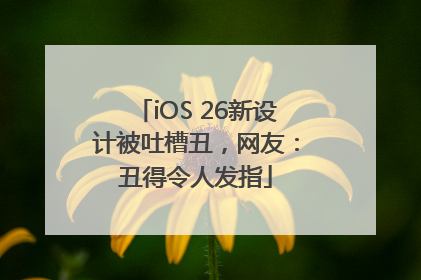 iOS 26新设计被吐槽丑，网友：丑得令人发指